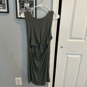 women’s size medium aerie green cover up dress with tie top